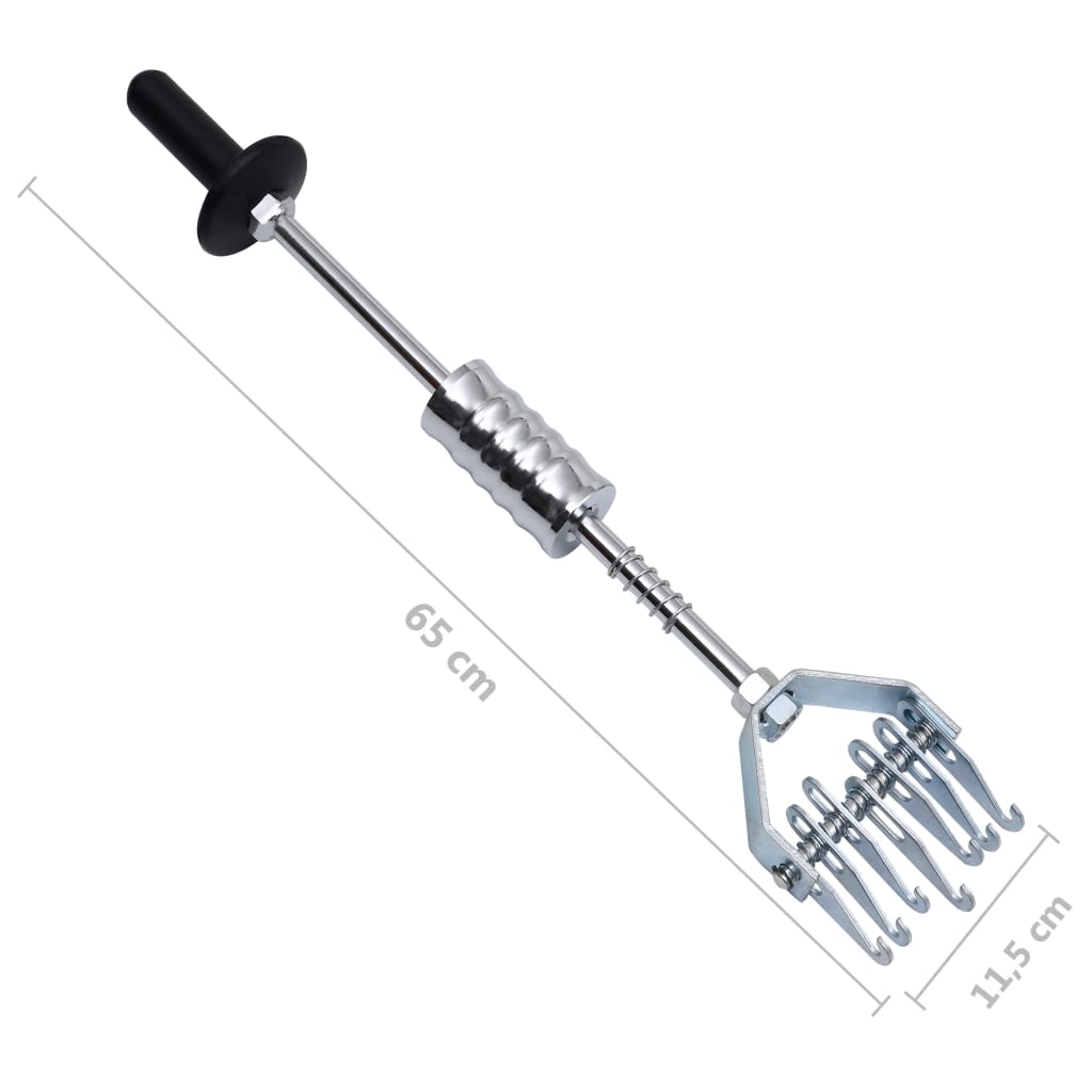 vidaXL Drsno kladivo z več kremplji 65 cm ogljikovo jeklo