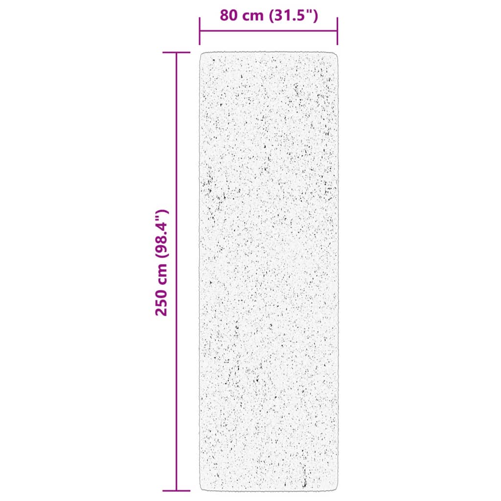 vidaXL Preproga ARBIZU notranja in zunanja vintage 80x250 cm