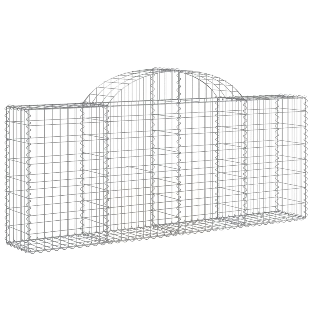 vidaXL Obokane gabion košare 20 kosov 200x30x80/100 cm cinkano železo