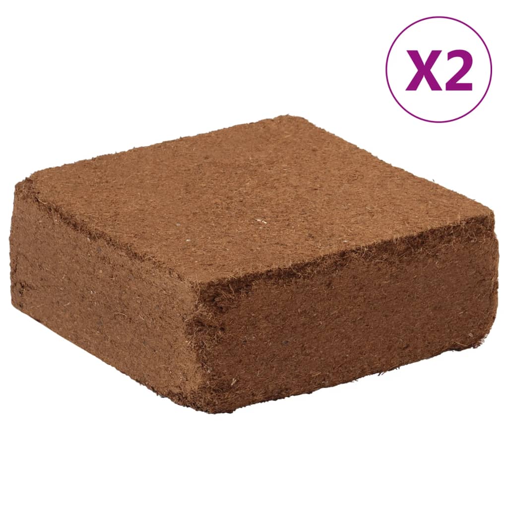 vidaXL Kocke iz kokosovih vlaken 2 kosa po 5 kg (10 kg)