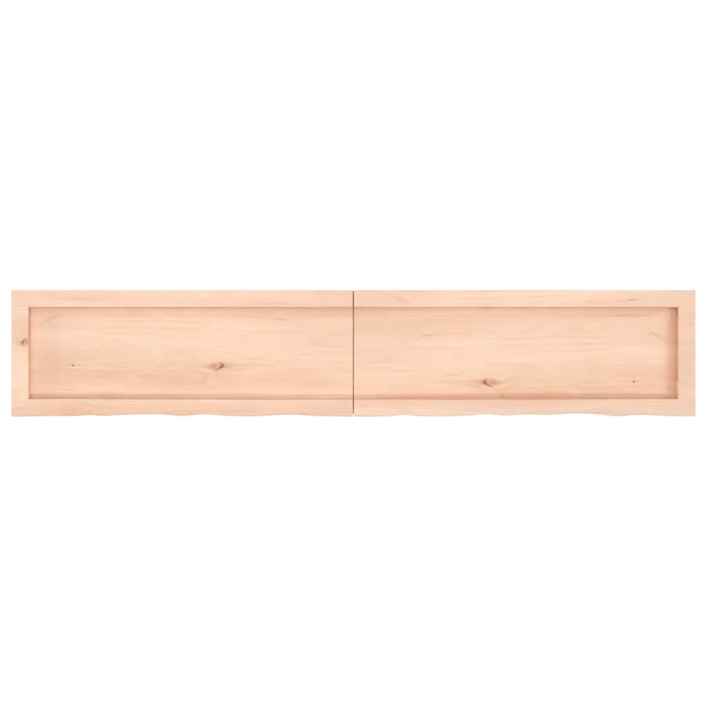 vidaXL Kopalniški pult 160x30x(2-6) cm neobdelan trden les