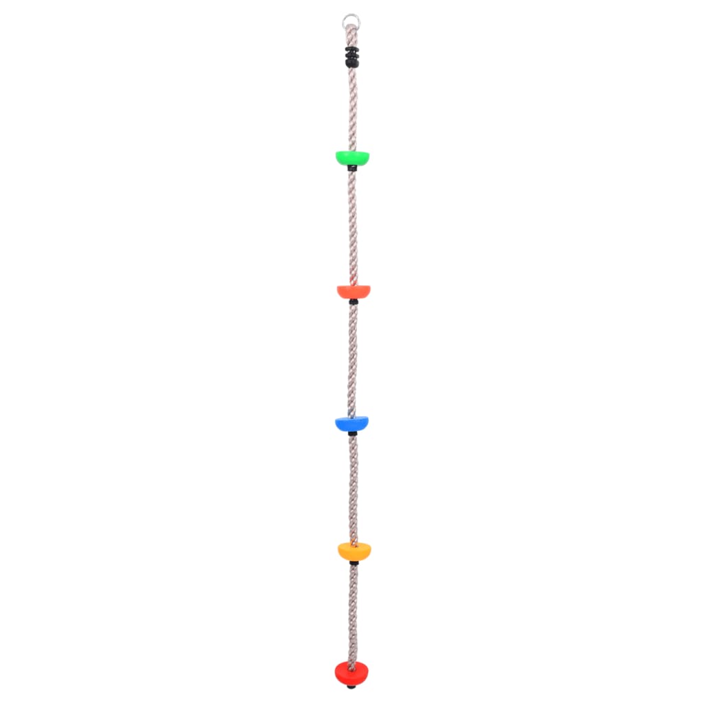 vidaXL Plezalna vrv s platformami 200 cm