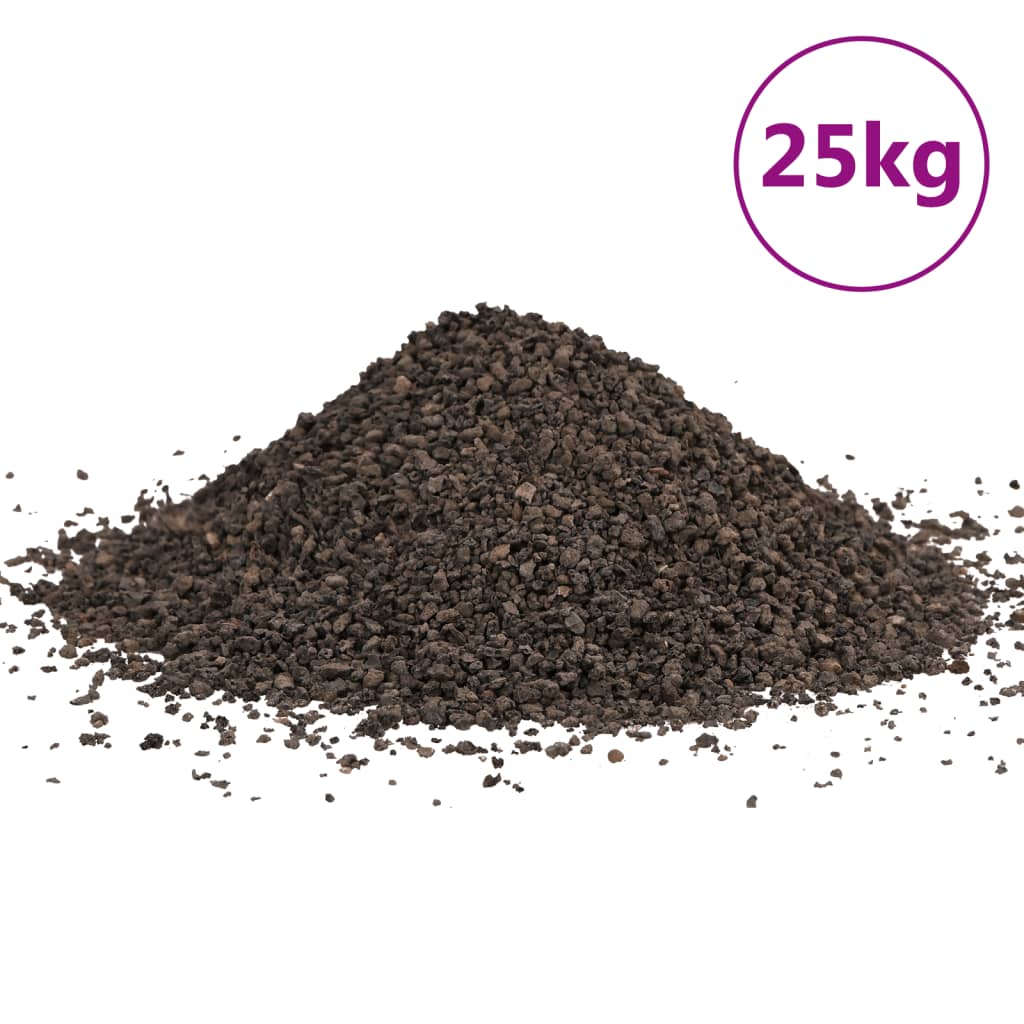 vidaXL Bazaltni gramoz 25 kg črn 1-3 mm