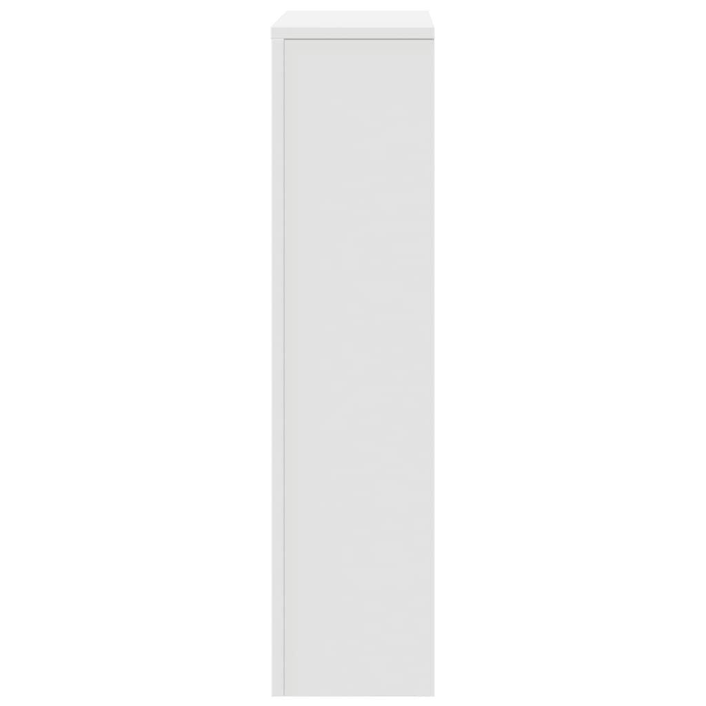 vidaXL Pokrov za radiator bel 78x20x82 cm inženirski les