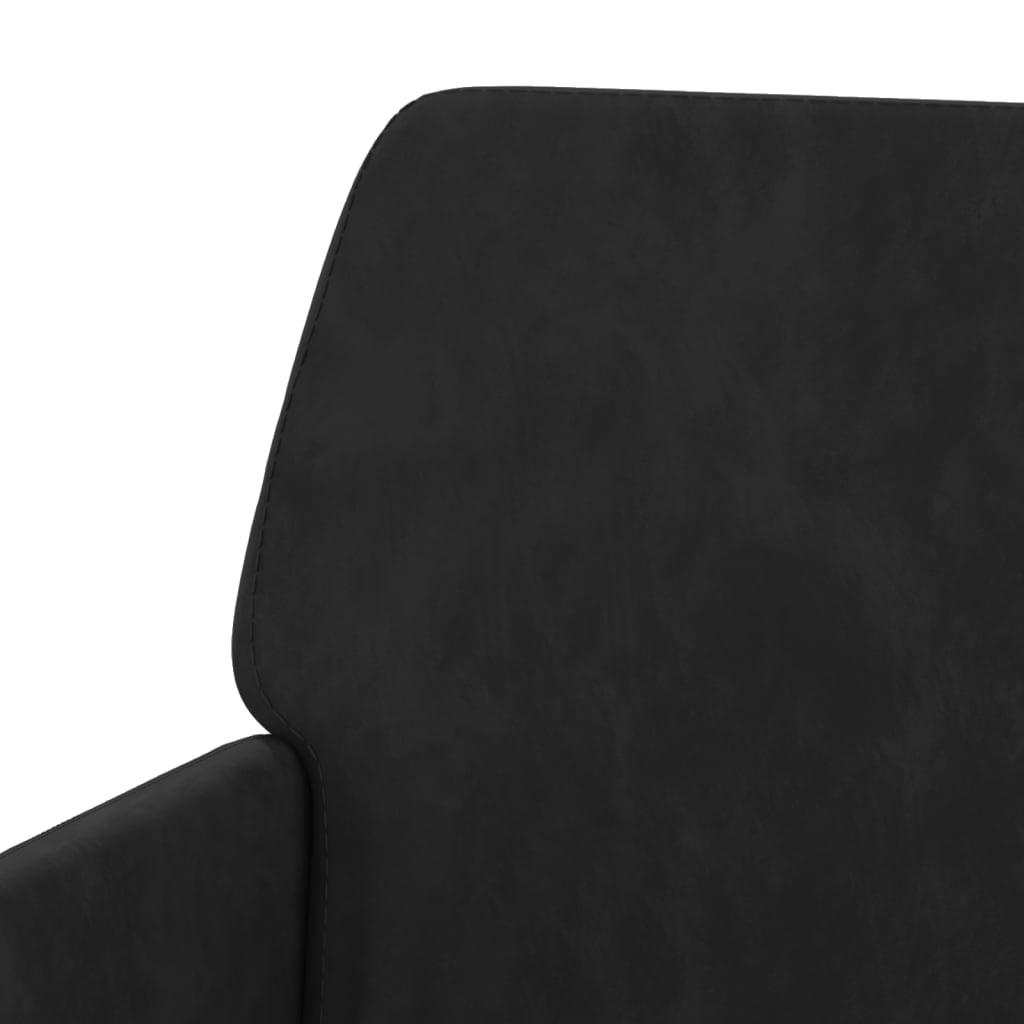 vidaXL Fotelj črn 62x79x79 cm žamet