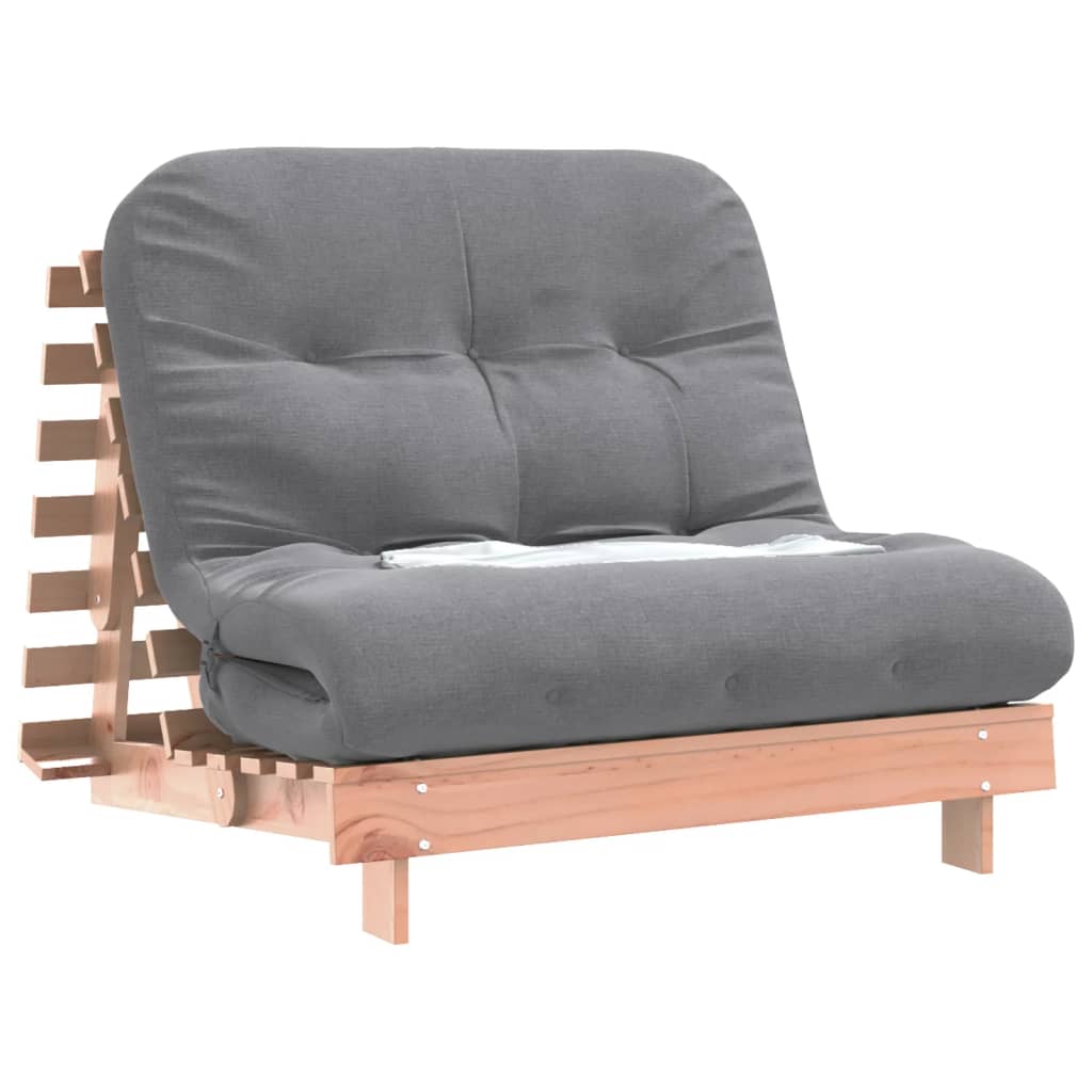 vidaXL Futon z ležiščem 100x206x11 cm trdna douglas jelka