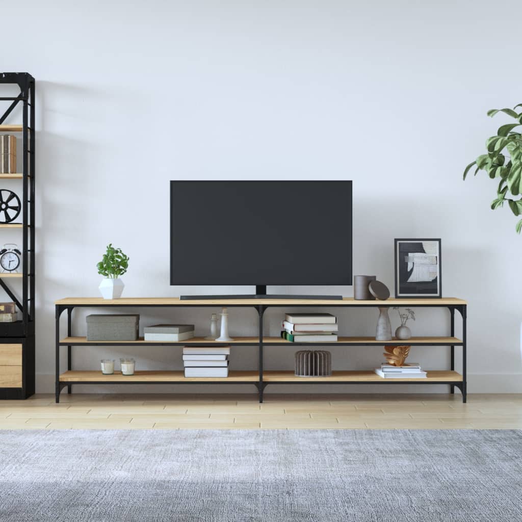 vidaXL TV omarica sonoma hrast 200x30x50 cm inženirski les