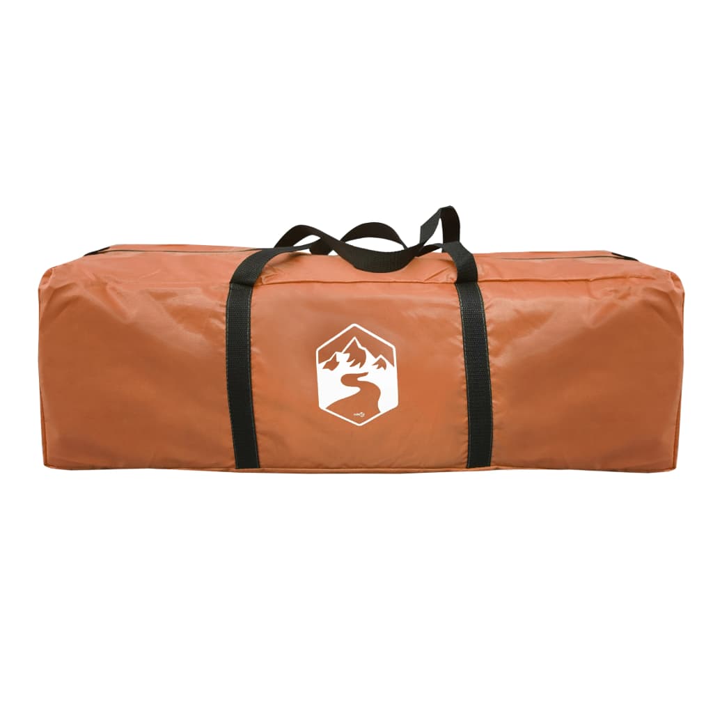 vidaXL Šotor za kampiranje tipi za 7 oseb oranžen vodoodporen