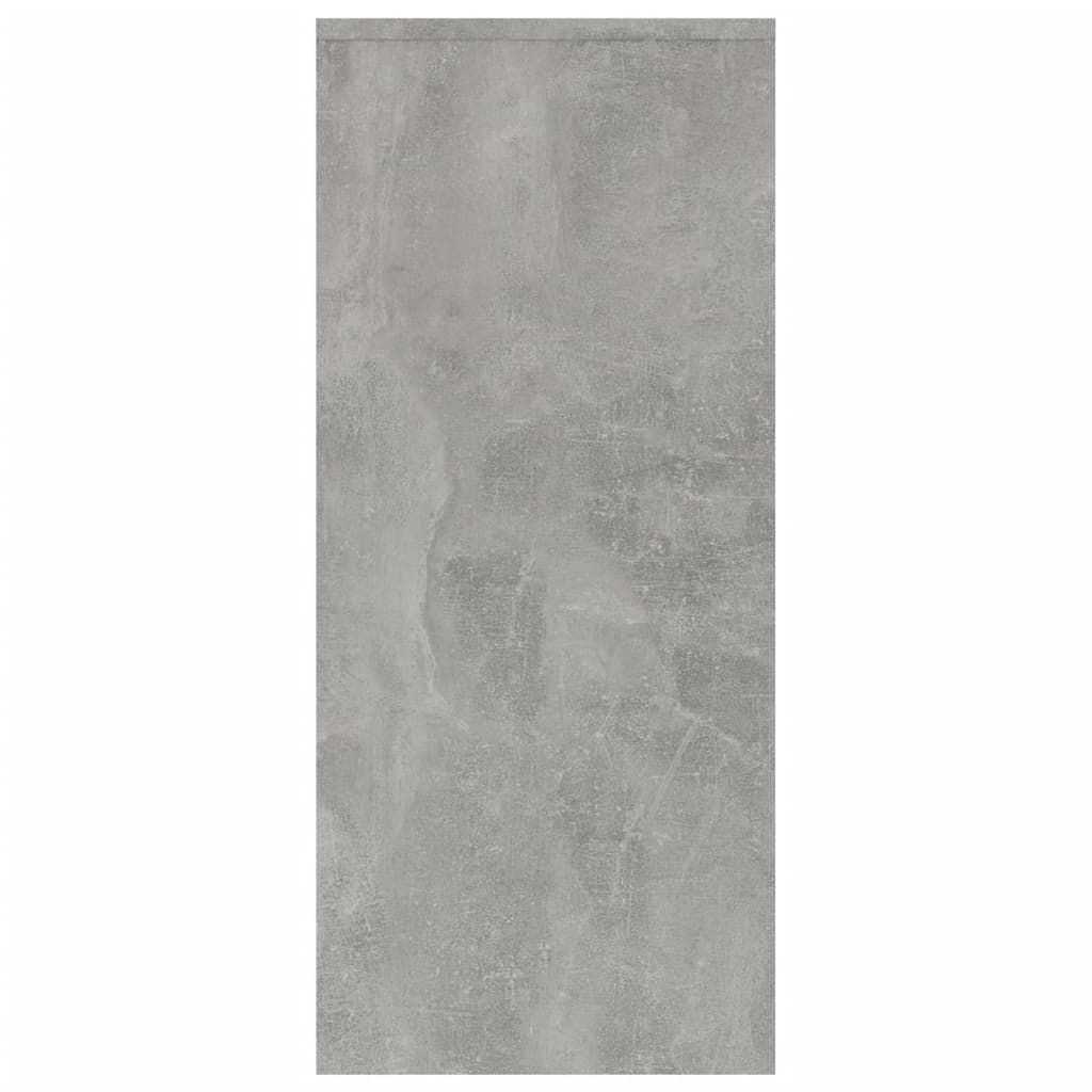 vidaXL Komoda betonsko siva 102x33x75 cm inženirski les