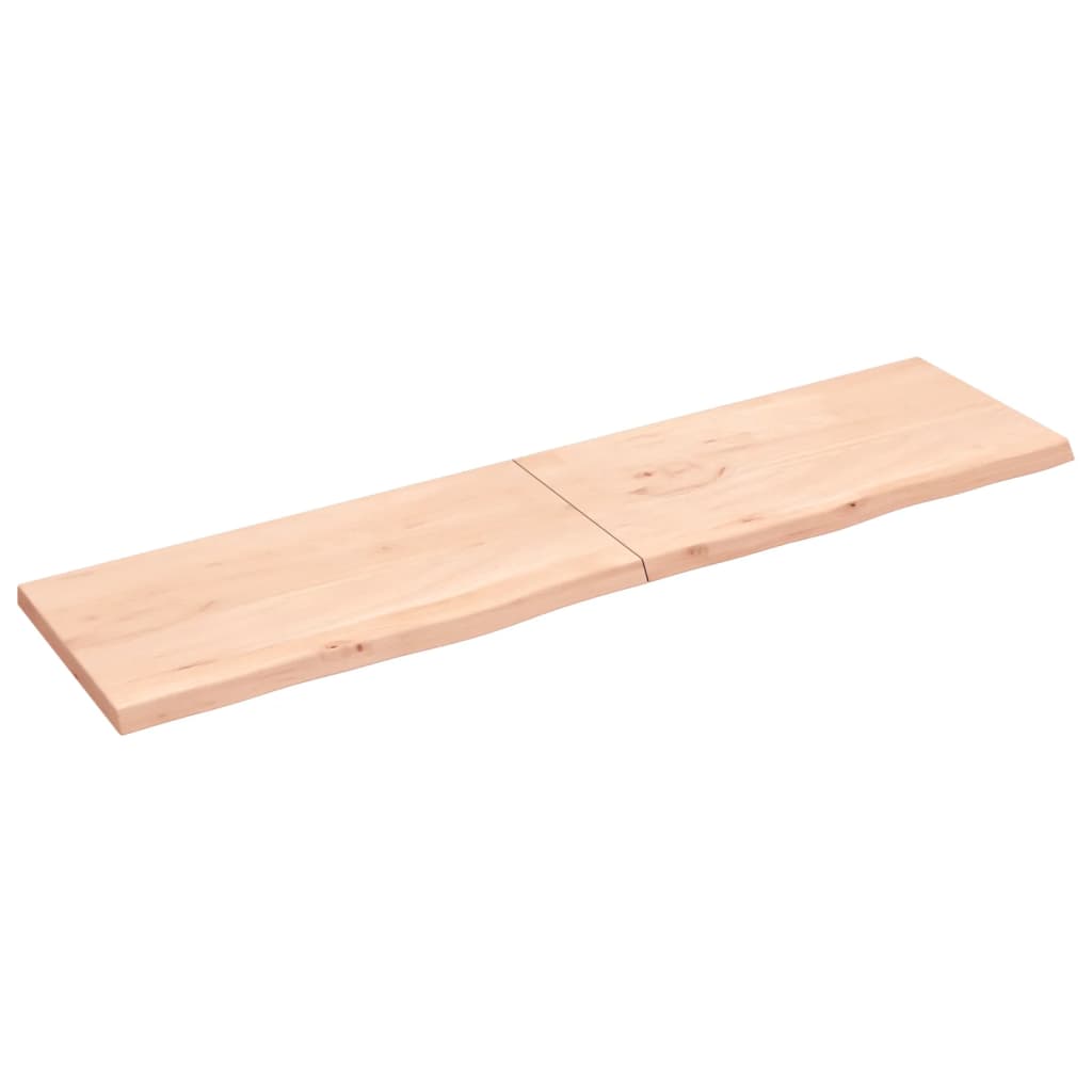 vidaXL Kopalniški pult 200x50x(2-4) cm neobdelan trden les