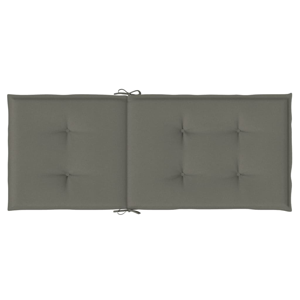 vidaXL Blazina za stol 2 kosa melanž temno siva 120x50x4 cm blago