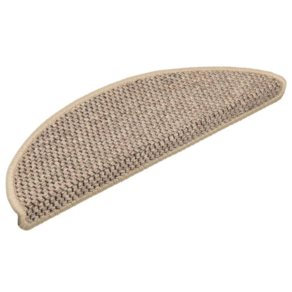 vidaXL Samolepilne preproge za stopnice sisal 15 kosov 56x17x3 cm