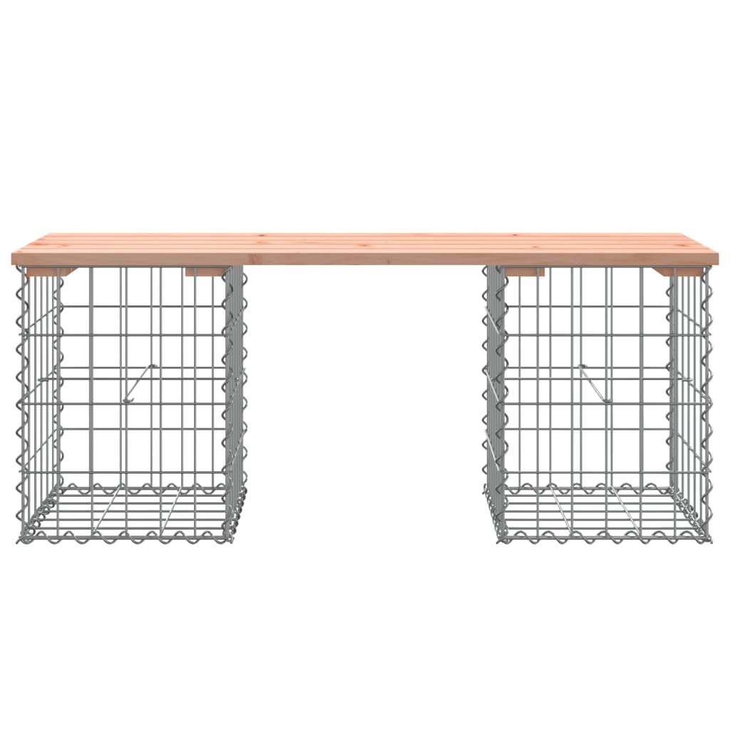 vidaXL Vrtna klop gabion 103x31x42 cm trden les douglas