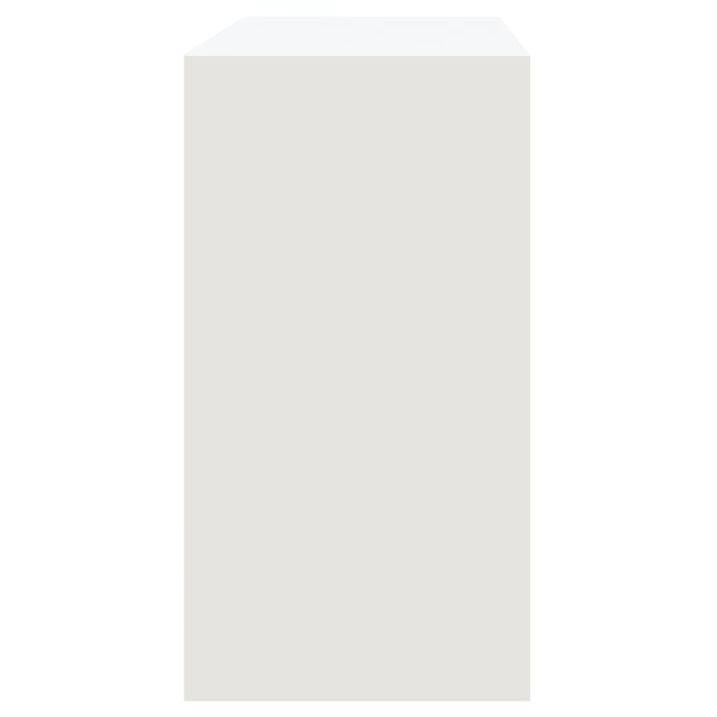 vidaXL Konzolna mizica bela 89x41x76,5 cm inženirski les