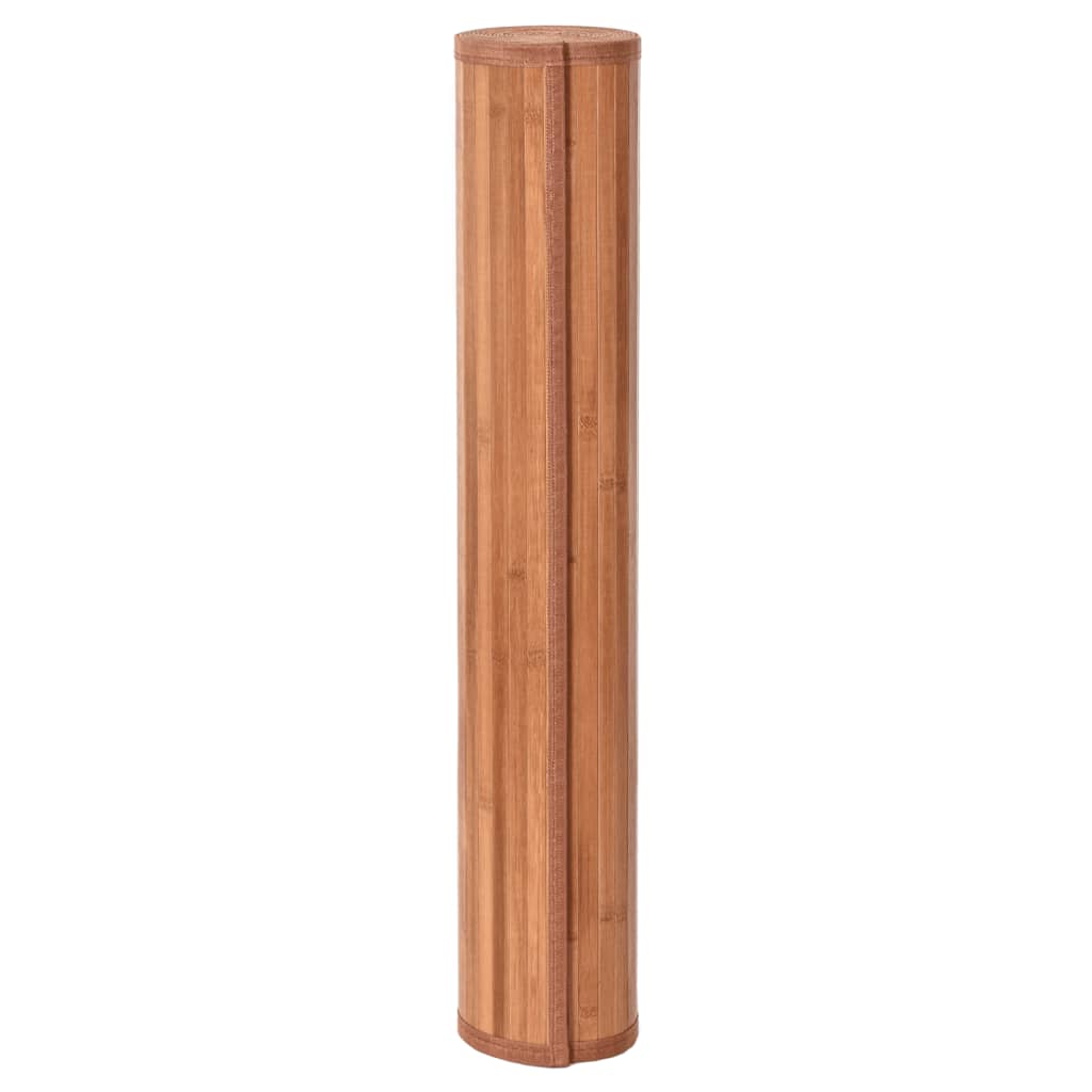 vidaXL Preproga pravokotna rjava 100x300 cm bambus