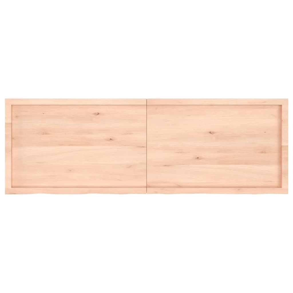 vidaXL Kopalniški pult 180x60x(2-6) cm neobdelan trden les