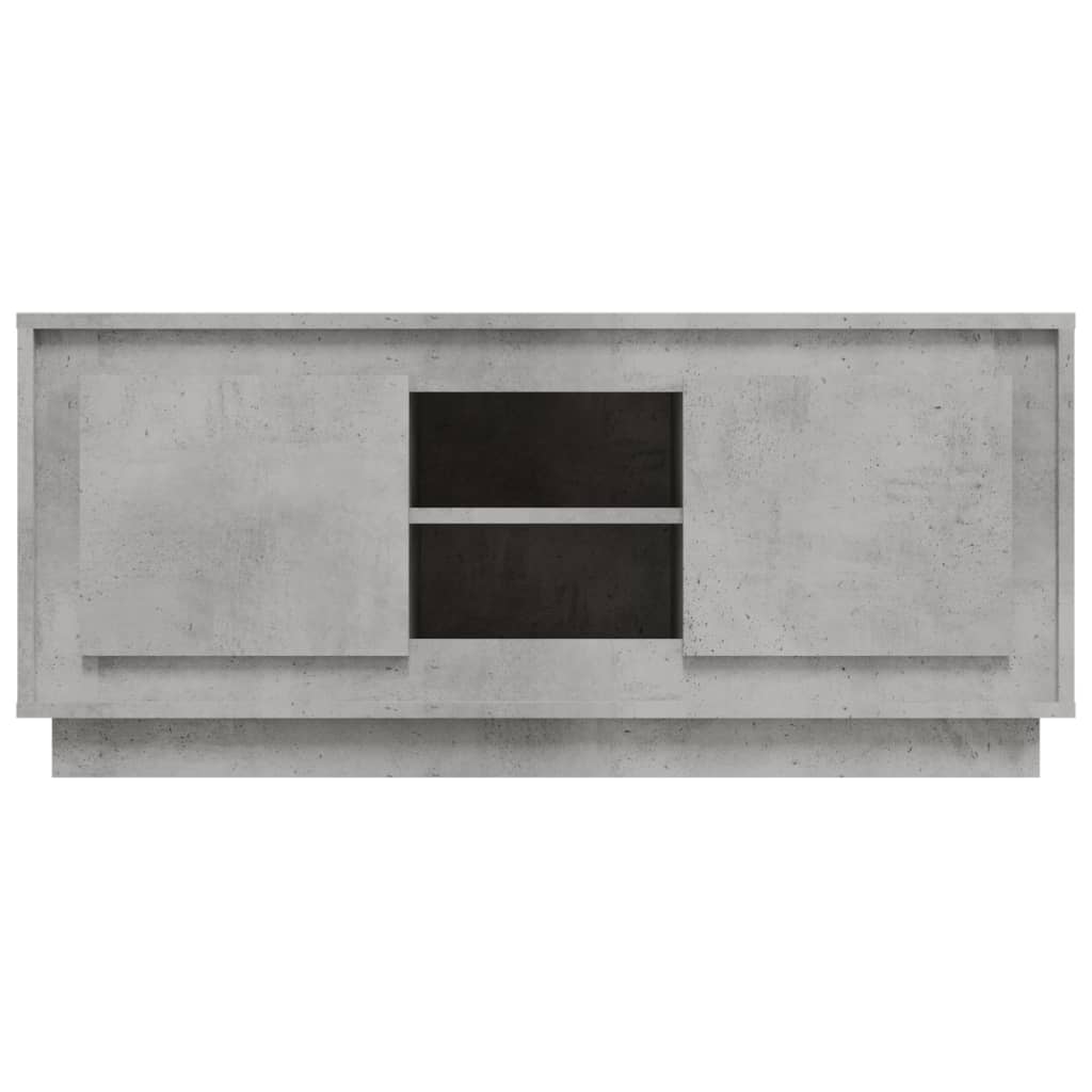 vidaXL TV omarica betonsko siva 102x35x45 cm inženirski les