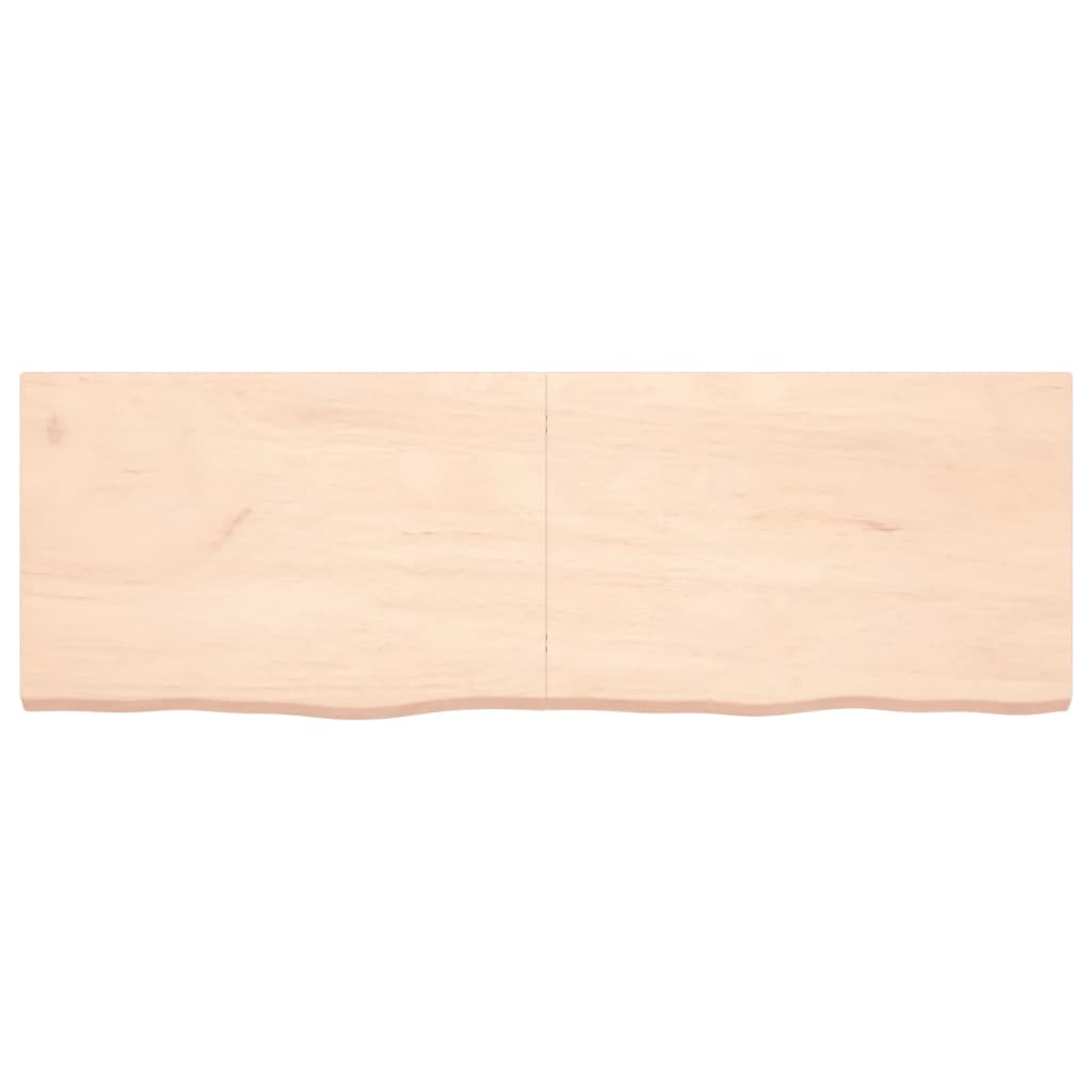 vidaXL Mizna plošča 180x60x(2-6) cm neobdelana trdna hrastovina