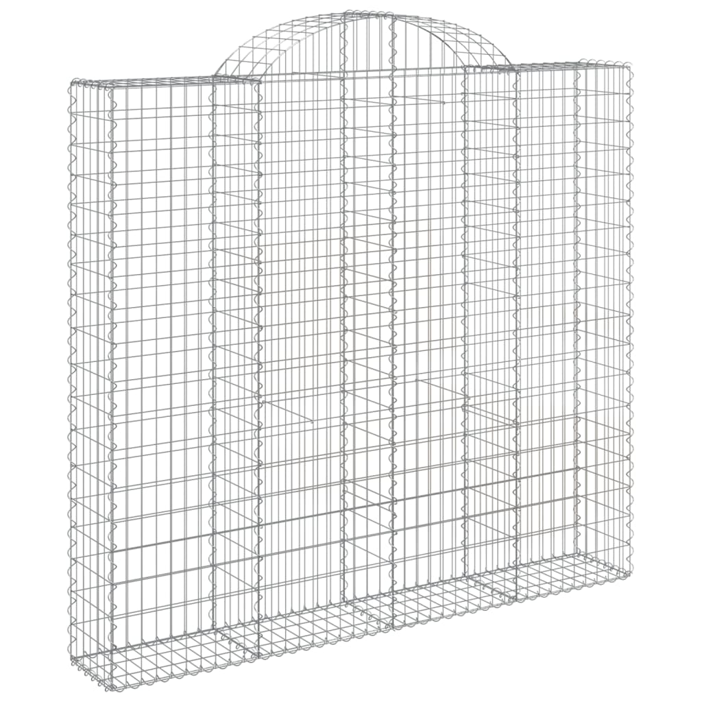 vidaXL Obokane gabion košare 13kosi 200x50x180/200 cm pocinkano železo