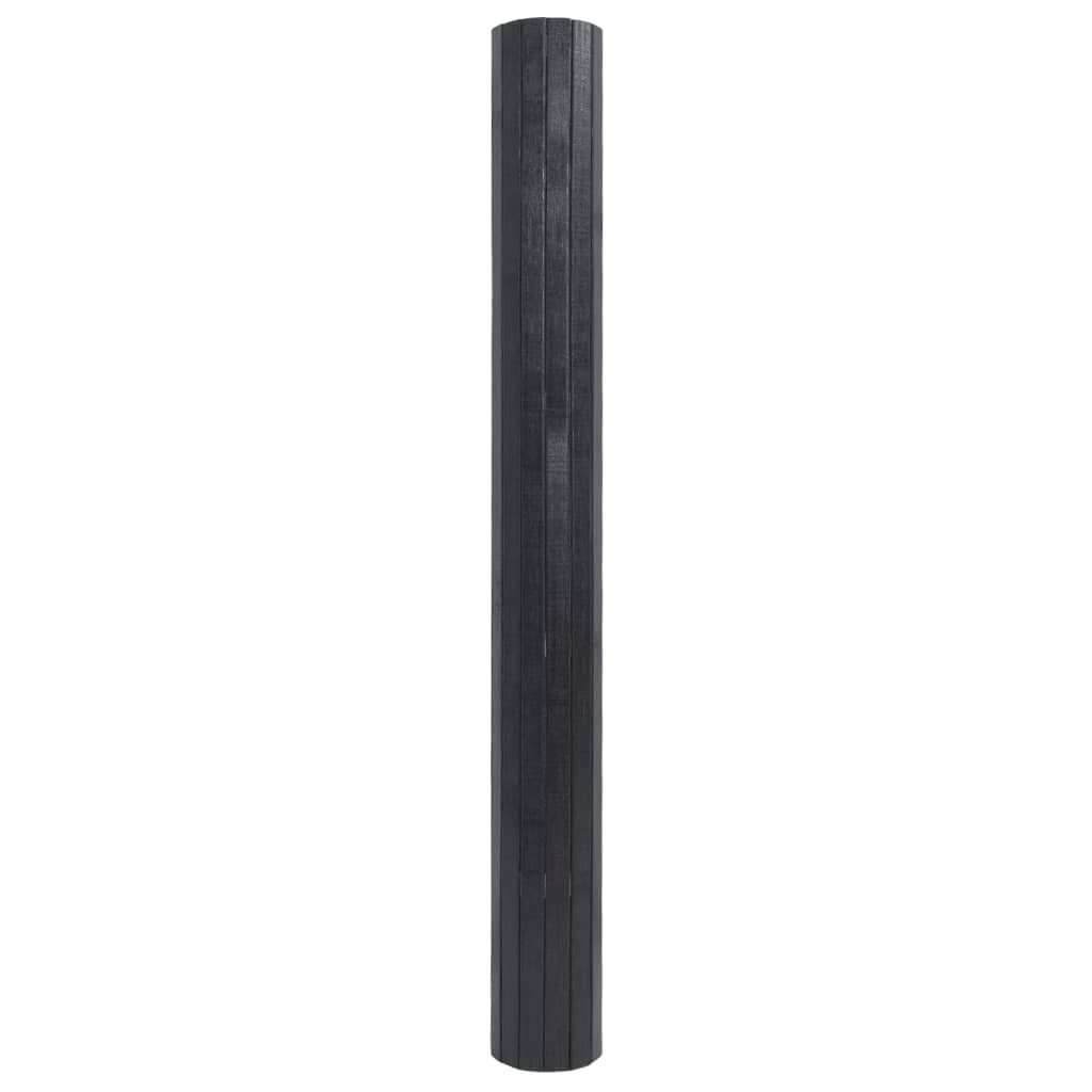vidaXL Preproga pravokotna siva 100x300 cm bambus