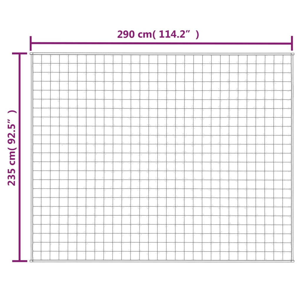 vidaXL Obtežena odeja modra 235x290 cm 11 kg blago