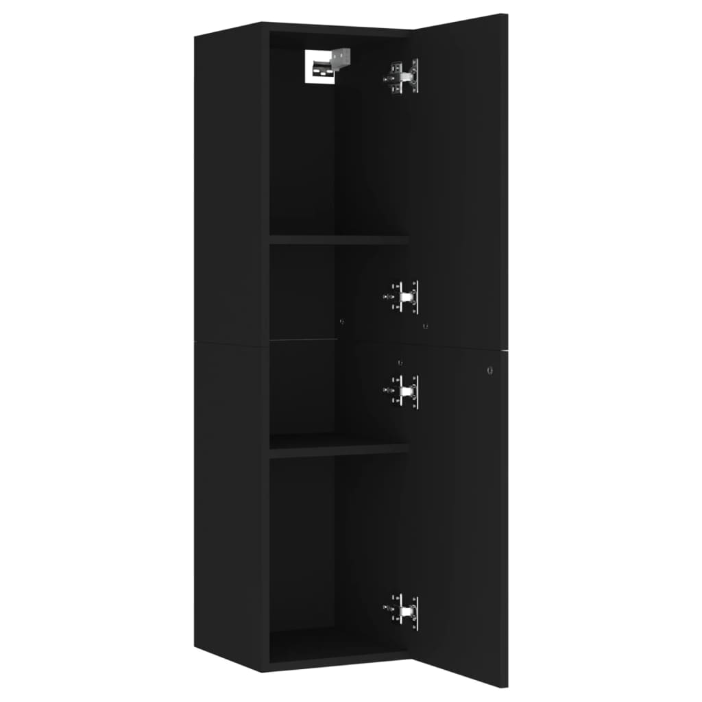 vidaXL TV omarica črna 30,5x30x110 cm inženirski les