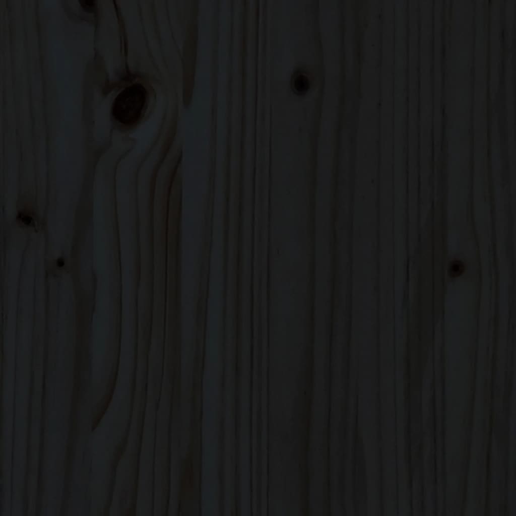 vidaXL Posteljni okvir z vzglavjem črn 180x200 cm trden les