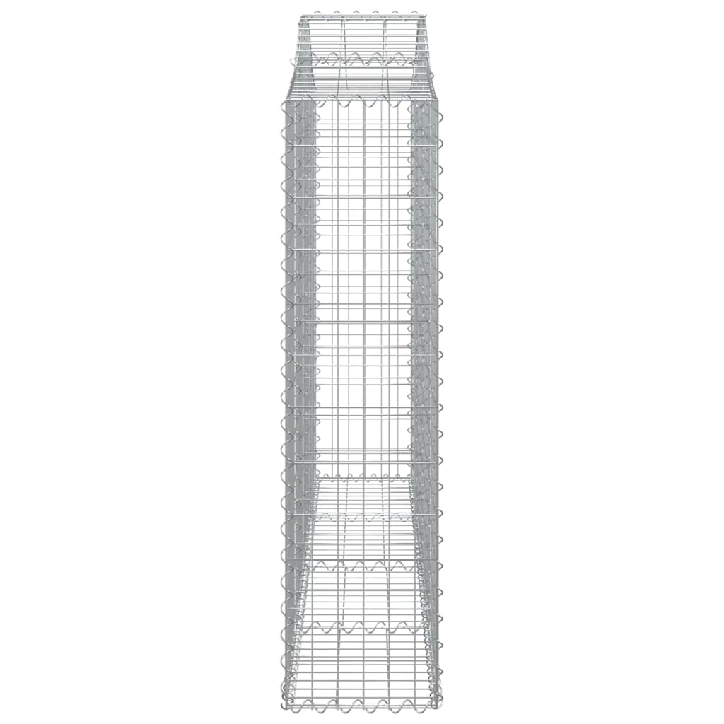 vidaXL Obokane gabion košare 4 kosi 200x30x120/140 cm pocinkano železo