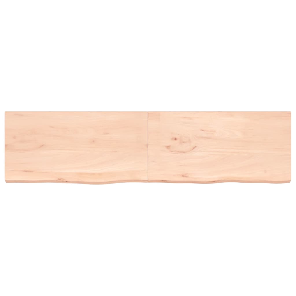 vidaXL Kopalniški pult 200x50x(2-4) cm neobdelan trden les