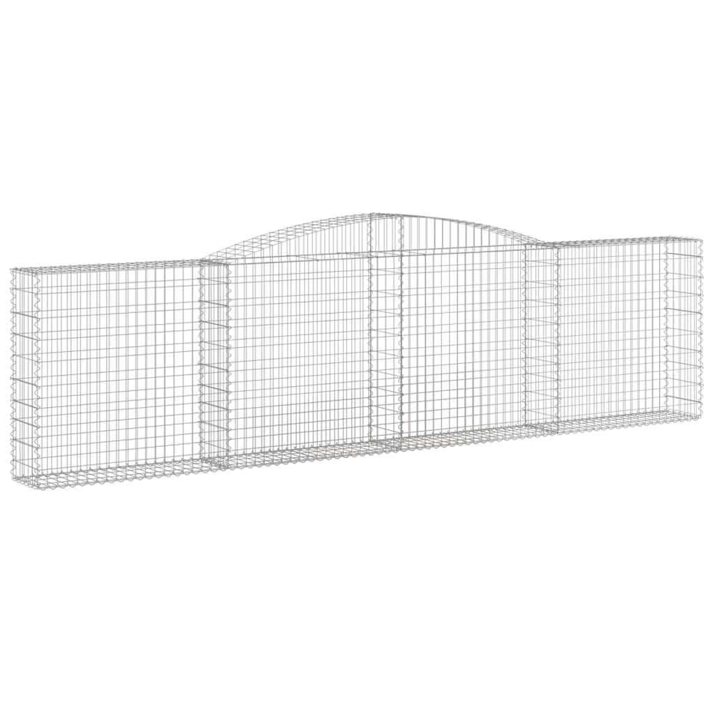 vidaXL Obokane gabion košare 6 kosi 400x30x100/120 cm pocinkano železo