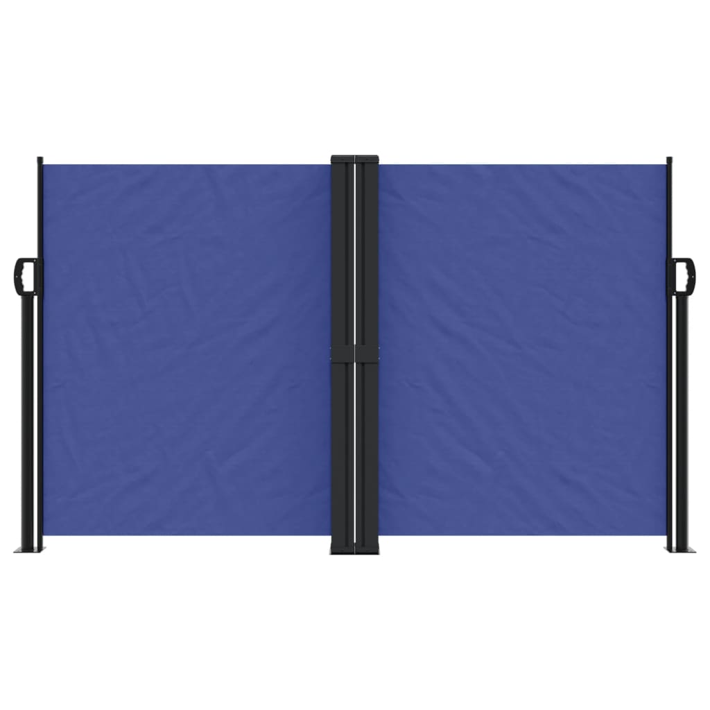 vidaXL Zložljiva stranska tenda modra 140x1200 cm