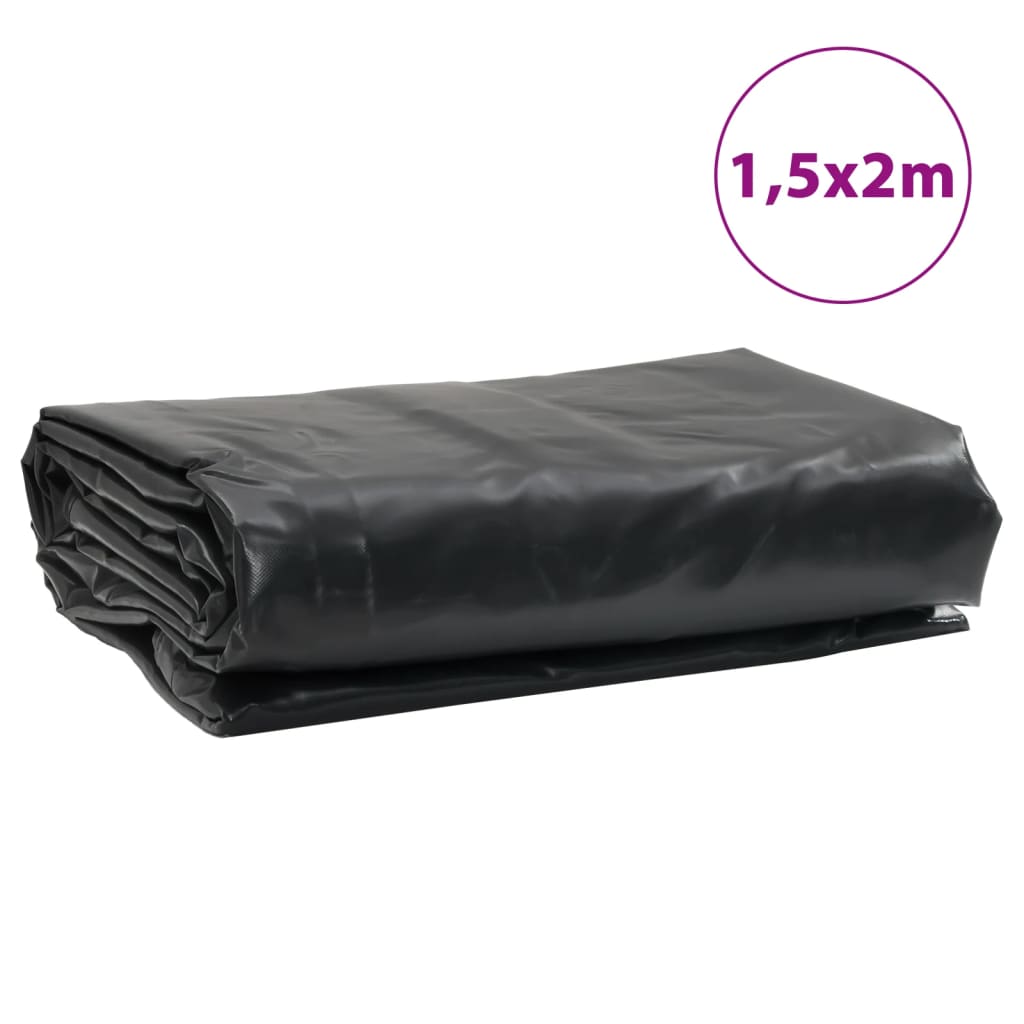 vidaXL Ponjava črna 1,5x2 m 650 g/m²