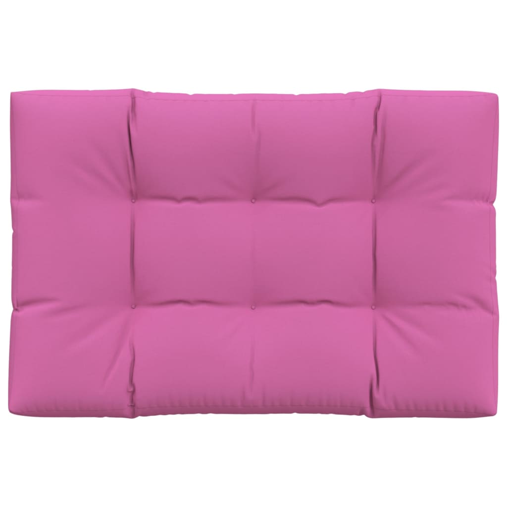 vidaXL Blazina za kavč iz palet roza 120x80x12 cm blago