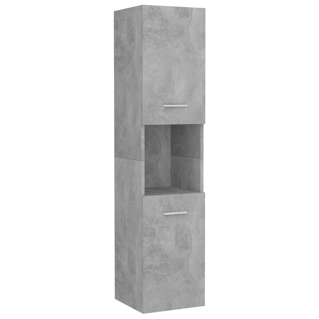vidaXL Komplet kopalniškega pohištva betonsko sive barve inž. les