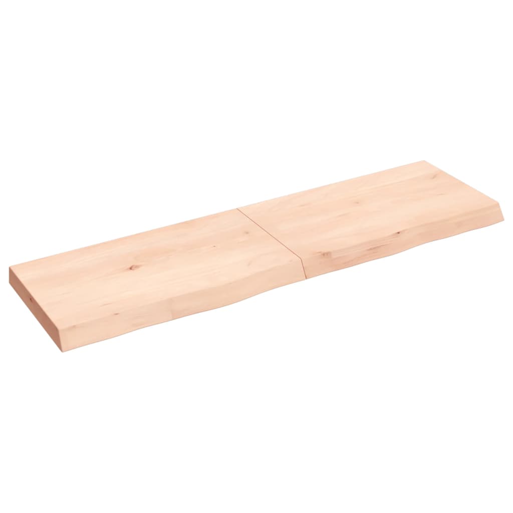 vidaXL Kopalniški pult 140x40x(2-6) cm neobdelan trden les