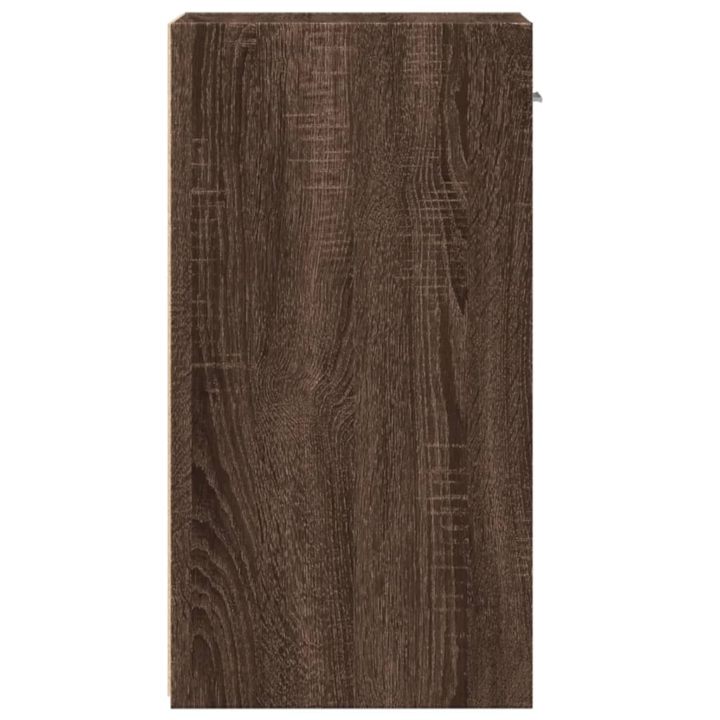 vidaXL Nočna omarica 2 kosa rjavi hrast 35x34x65 cm inženirski les