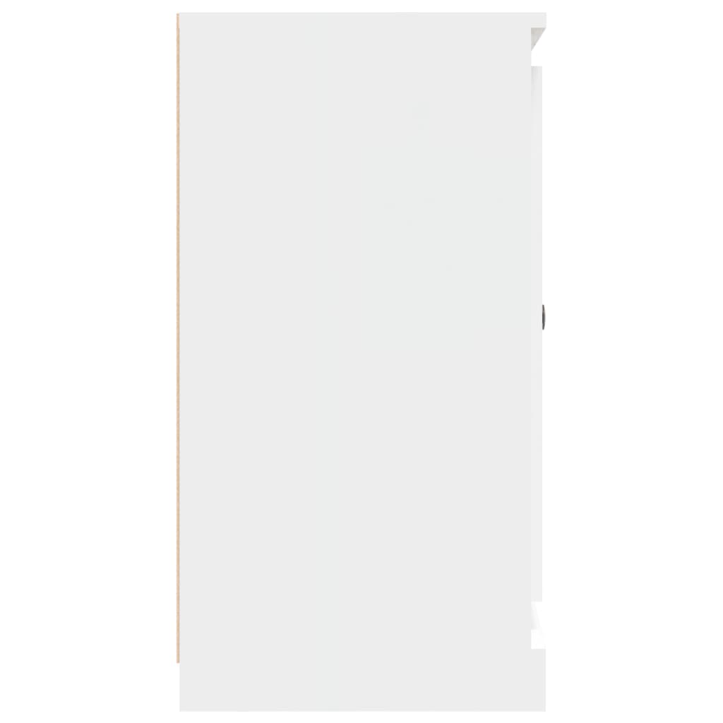 vidaXL Komoda bela 70x35,5x67,5 cm inženirski les