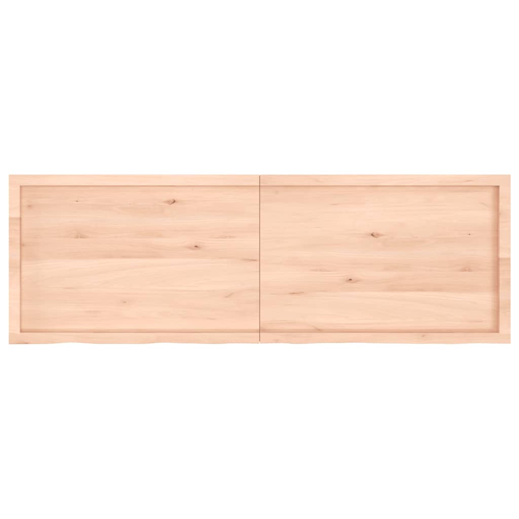 vidaXL Mizna plošča 180x60x(2-6) cm neobdelana trdna hrastovina