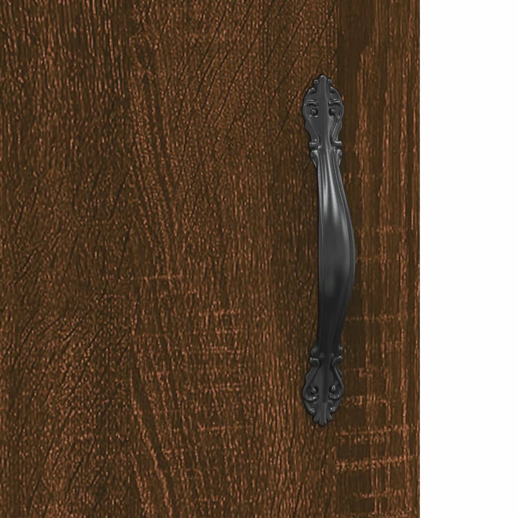 vidaXL Visoka omara rjavi hrast 34,5x34x180 cm inženirski les
