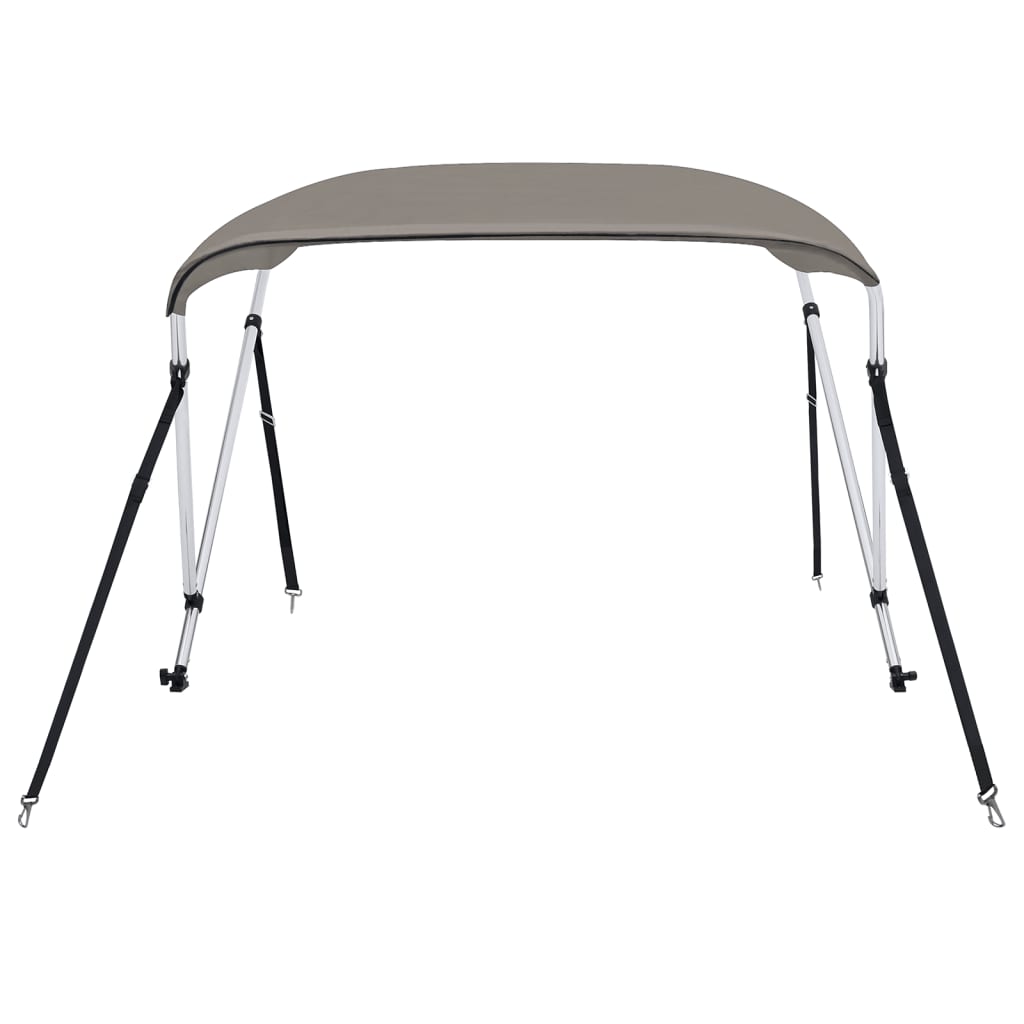 vidaXL Bimini tenda z 2 lokoma siva 180x150x110 cm